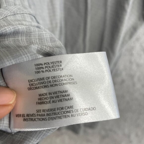 NEW Orvis Men's XL Short Sleeve Tech Shirt Gray Check Polyester - Picture 8 of 12